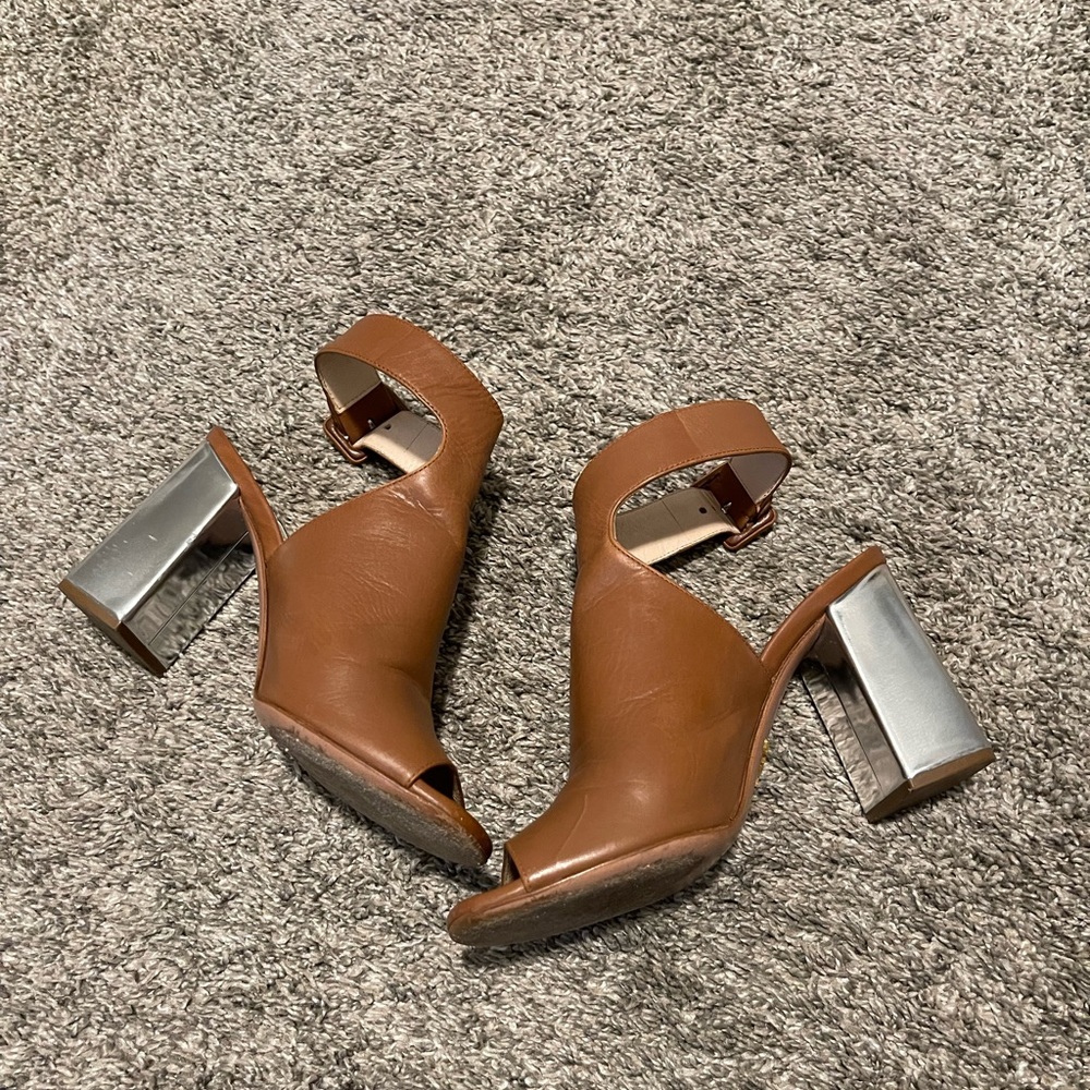 PRADA LEATHER MULES